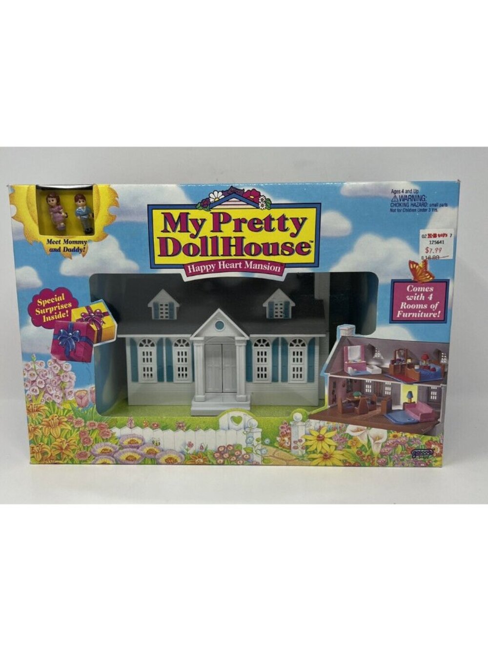 Vintage My Pretty Dollhouse Galoob Happy Heart Mansion